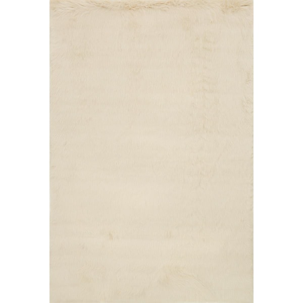 Loloi 3 x 5 ft. Danso Shag Machine Made Shag Rug, Bone DANSDA-04BO003050 - main